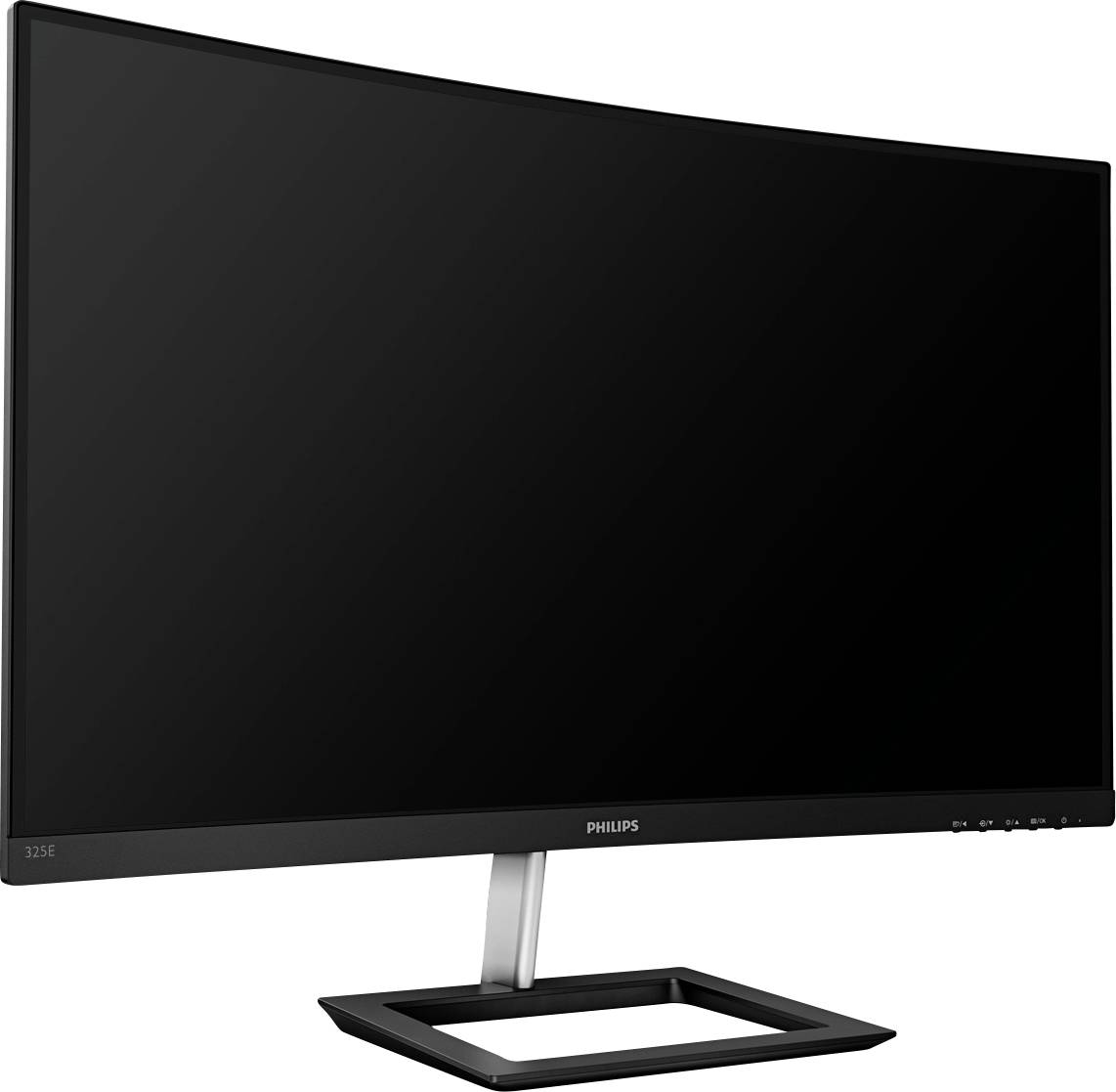 Zakrivljeni računalni monitor Philips-a s crnim okvirom i pravokutnom bazom, idealan za sveobuhvatno vizualno iskustvo.