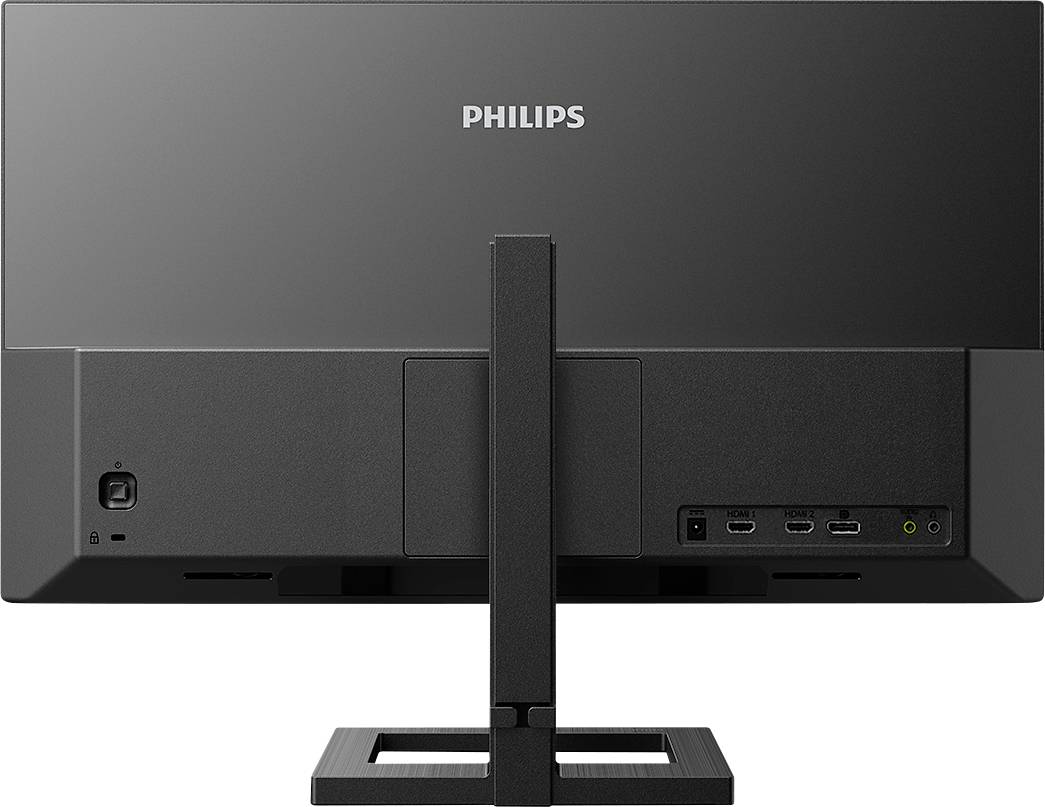 Philipsov računalni monitor snimljen od straga s nekoliko priključaka.
