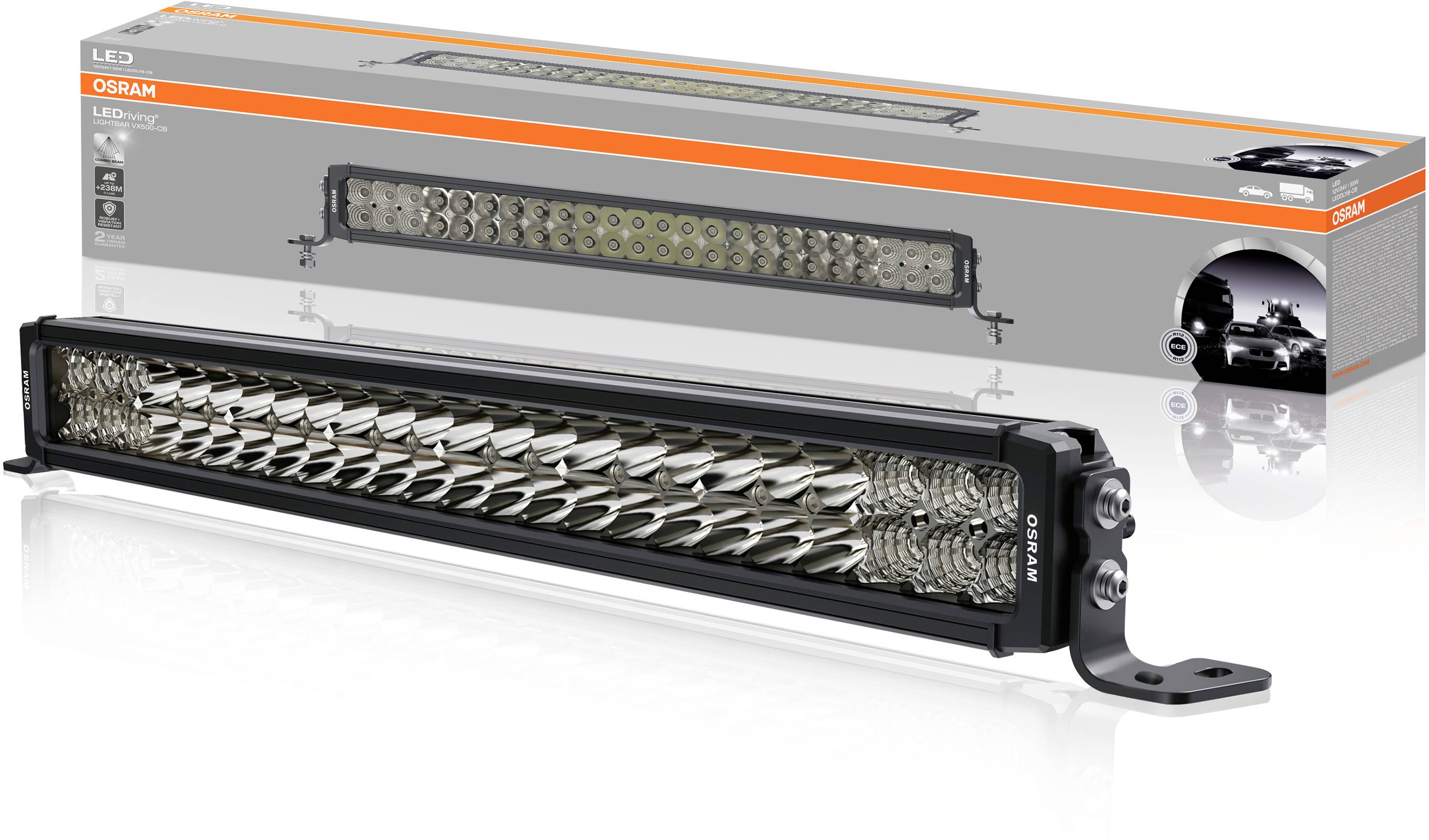 LED-traka svjetla ispred pakiranja, prikazuje unutarnji uzorak LED-ova. Pakiranje sadrži informacije o marki i detalje proizvoda.
