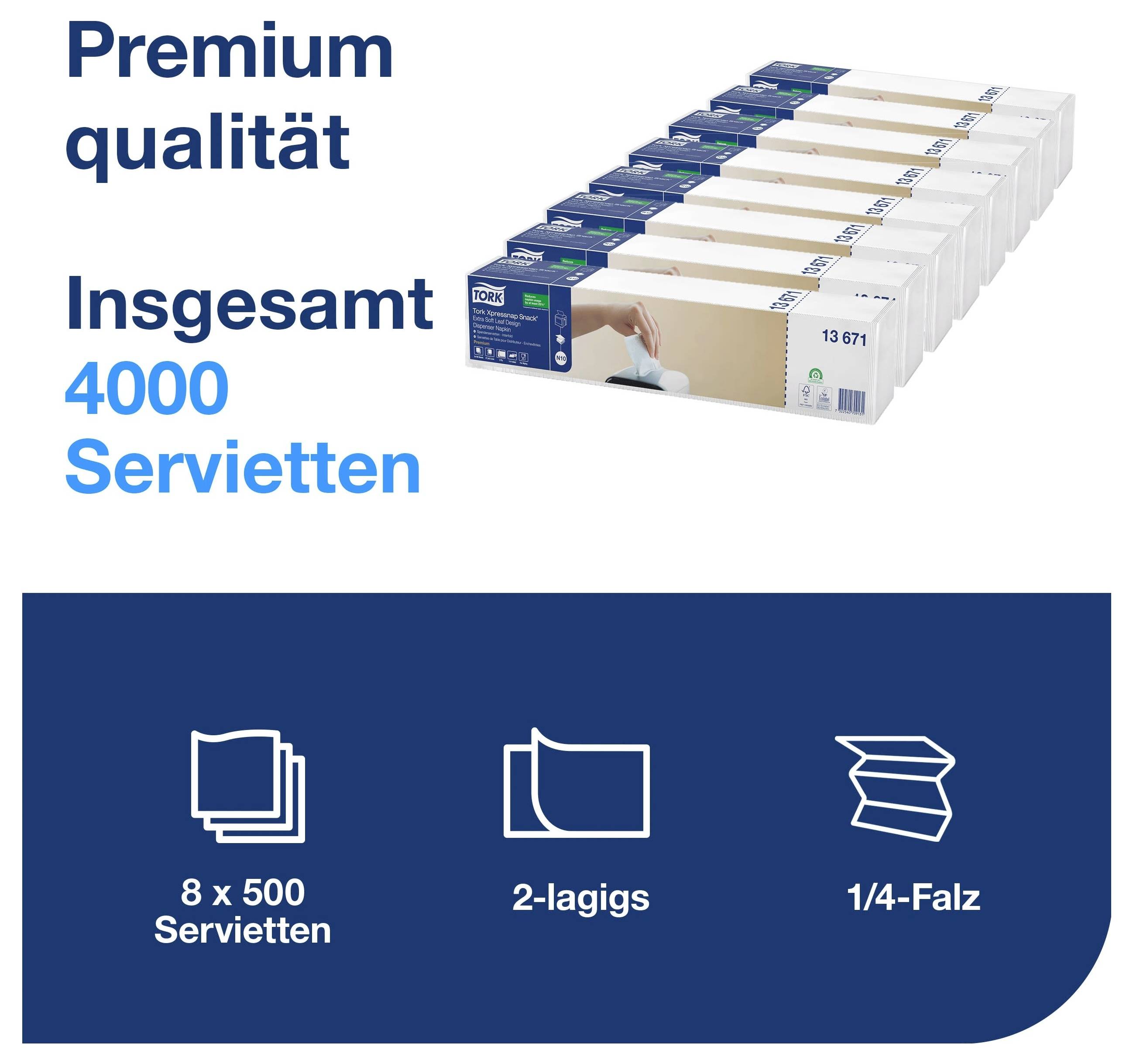 TORK Xpressnap Snack® Pappersservett 13671 8 st — Bild 3 av 3