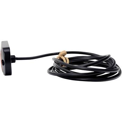 Crni kabel sa pravokutnim senzorom na kraju, namotkan i učvršćen kabelskim vezicama.
