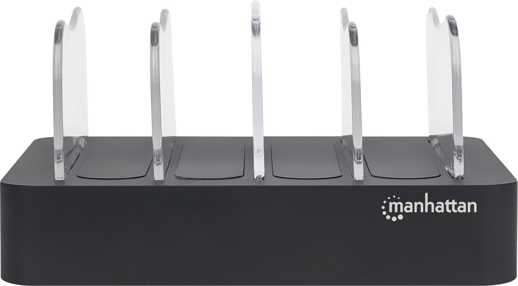 Manhattan 102261 USB stanica za punjenje 34 W USB 3.2 gen. 1 utičnica A (USB 3.0) crna, prozirna utičnica-1