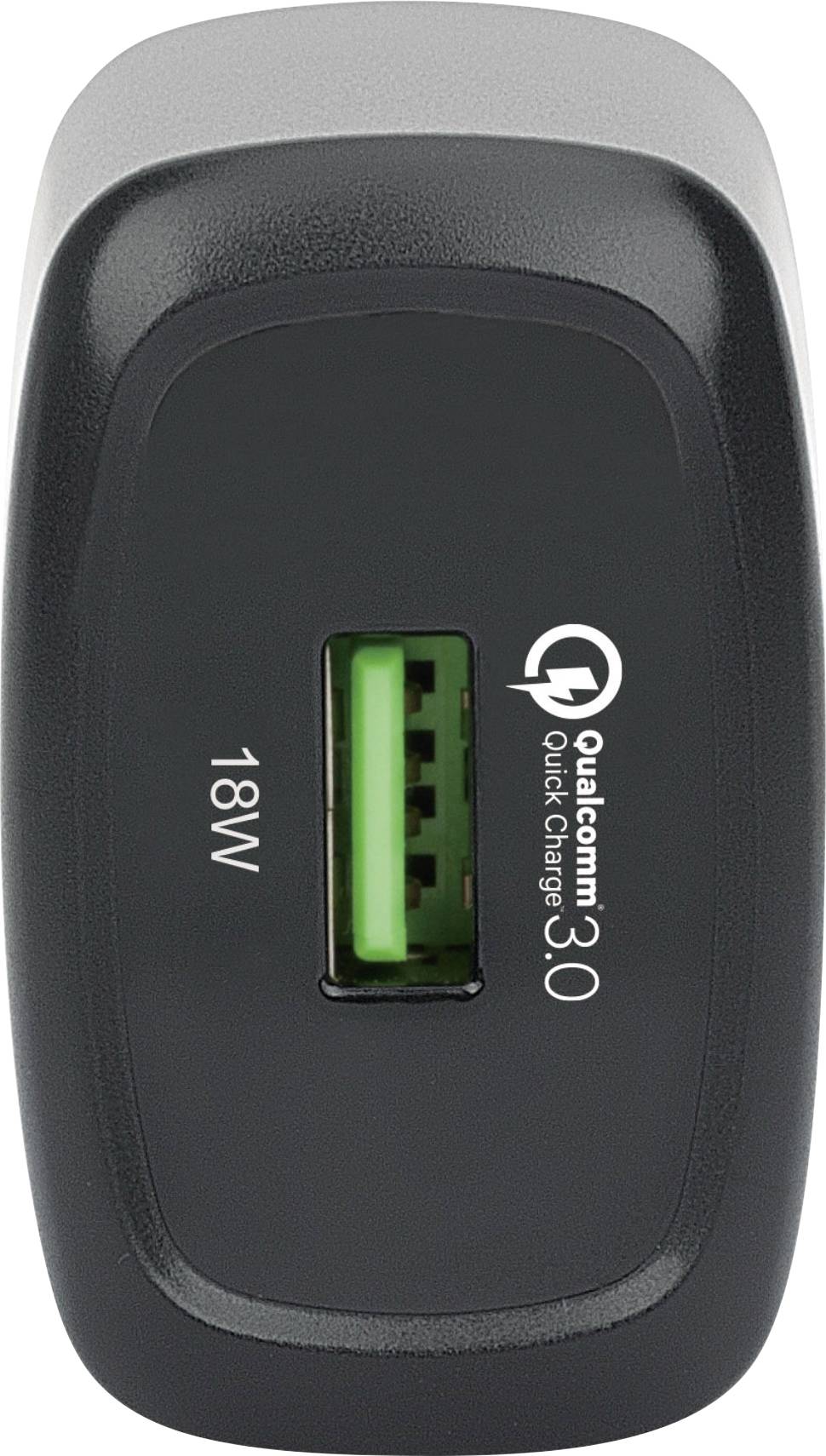 Manhattan 102384 USB punjač 18 W USB 3.2 gen. 1 utičnica A (USB 3.0) crna utičnica Qualcomm Quick Charge 3.0-1
