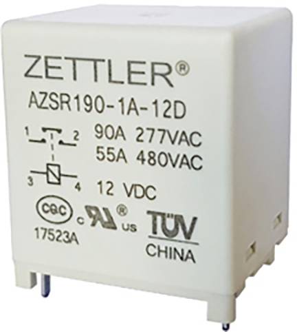 Zettler Electronics AZSR190T-1A-12DL relej za tiskane pločice 12 V/DC 100 A 1 zatvarač 1 St.