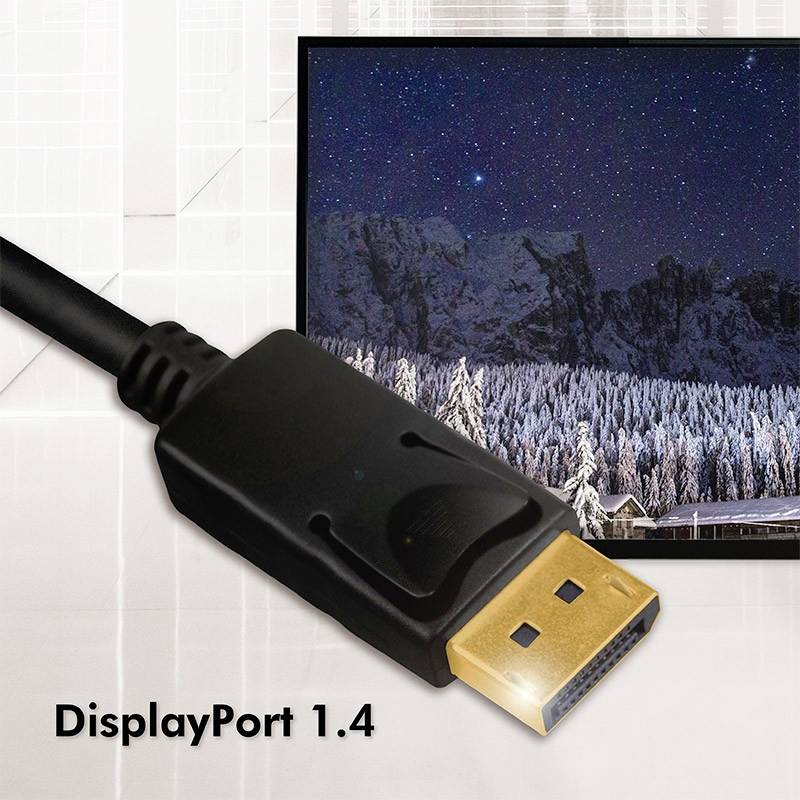 TECHly DisplayPort priključni kabel DisplayPort utikač 3.00 m crna ICOC-DSP-A14-030NT USB kabel-4
