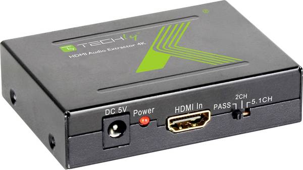 TECHly AV pretvarač IDATA-HDMI-EA [HDMI, Toslink, Cinch - HDMI, Toslink] 1920 x 1080 Pixel, 1280 x 720 Pixel, 704 x 576 Pixel, 640 x 480 Pixel