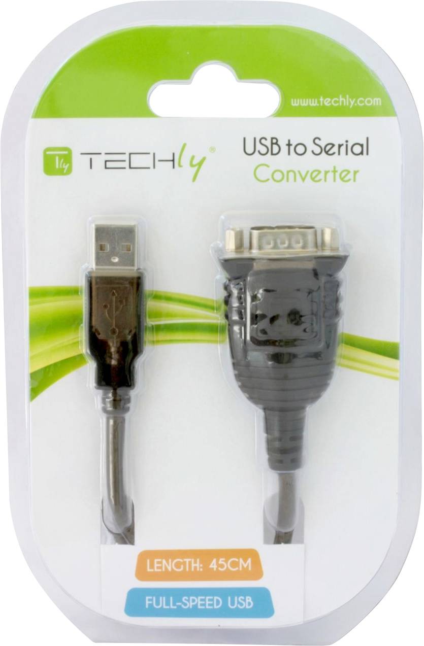 TECHly USB 2.0, serijsko sučelje adapter [1x muški konektor USB 2.0 tipa A - 1x 9-polni muški konektor D-Sub] IDATA-USB--2
