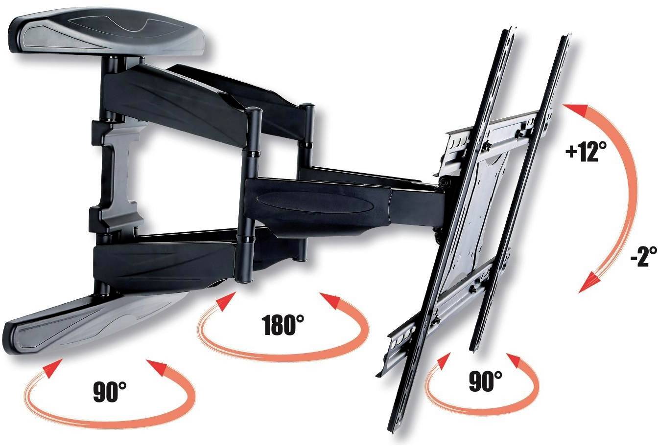 TECHly ICA-PLB-172L zidni držač za TV 101,6 cm (40") - 203,2 cm (80") mogučnost savijana, okretni promjenjiva udaljenost-11