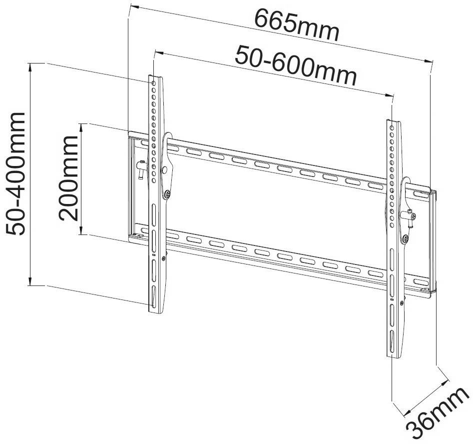TECHly ICA-PLB-161L zidni držač za TV 101,6 cm (40") - 165,1 cm (65") mogučnost savijana-4
