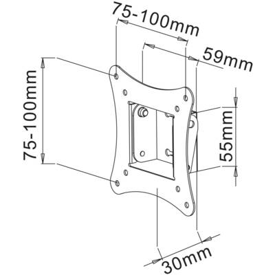 TECHly ICA-LCD-900 zidni držač za TV 33,0 cm (13") - 76,2 cm (30") mogučnost savijana-5