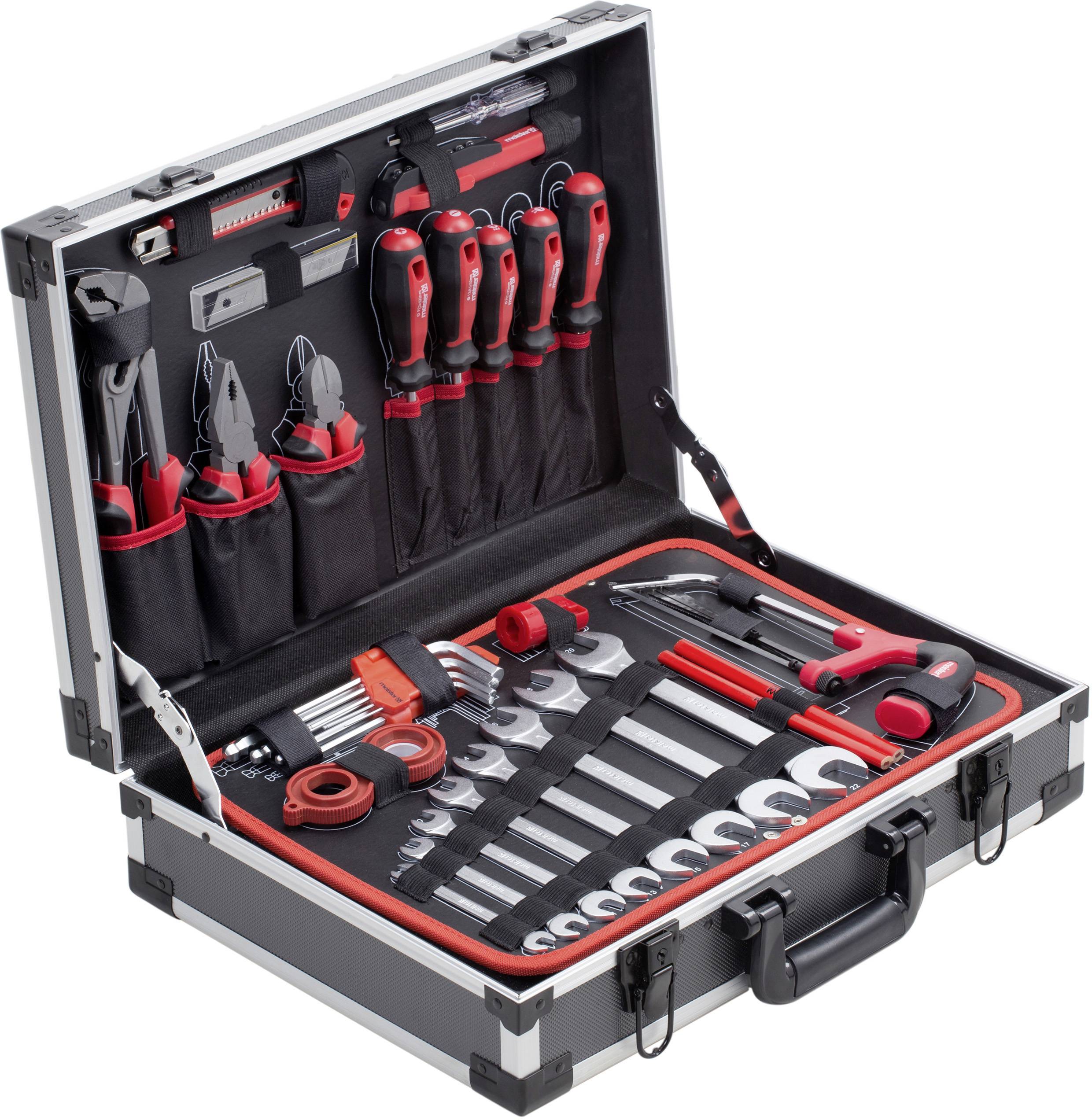 Meister Werkzeuge WU8971460 Universal Verktygsv&auml;ska med utrustning 121 delar (L x B x H) 460 x 320 x 140 mm
