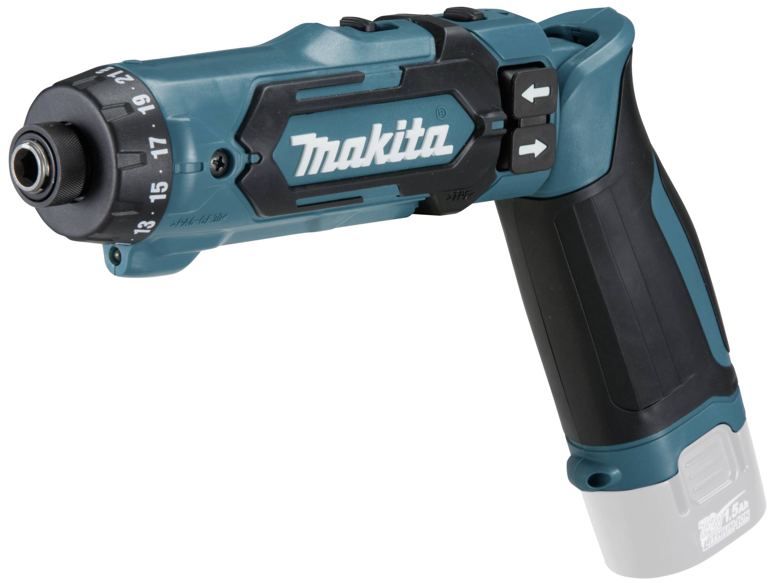 Makita DF012DZ DF012DZ Pivot-skruvdragare batteri 7.2 V