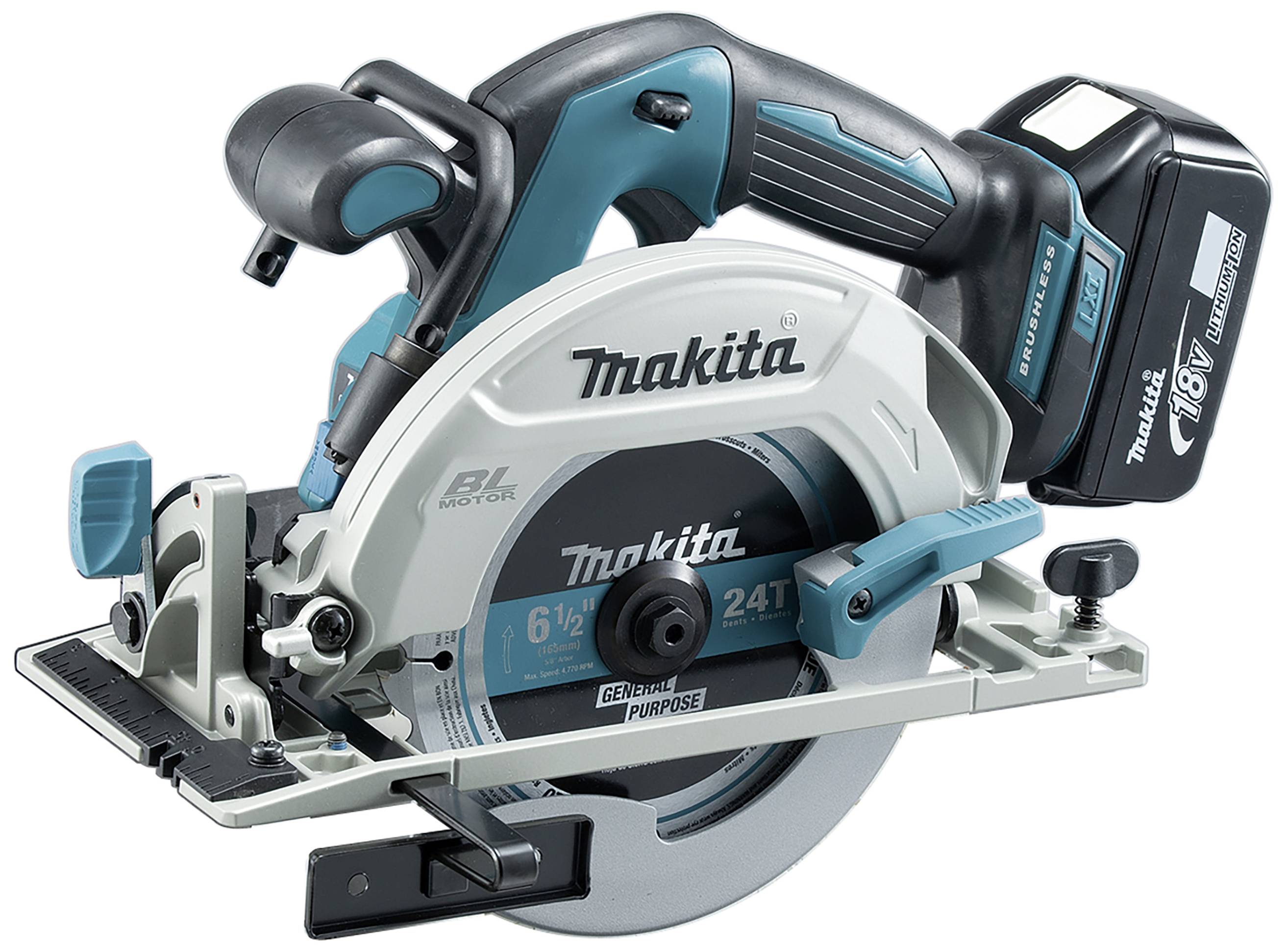 Makita DHS680RTJ Cirkels&aring;g batteridriven 165 mm 18 V