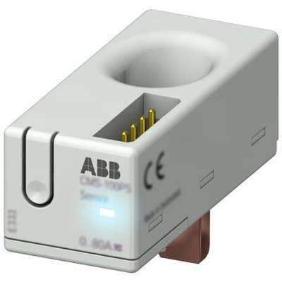 Elektronički uređaj sIndikatorskom svjetlosnom oznakom na prednjoj strani, nekoliko priključaka na vrhu te natpisom 'ABB' i 'CE'.