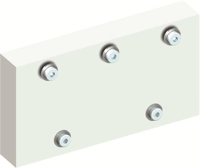 Striebel & John 2CPX039129R9999 ZX129 isolatieplaat voor verzamelrailuiteinden NH2-scheider Plate 1 stuk(s)