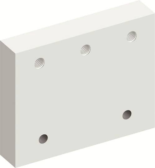 Striebel & John 2CPX044018R9999 ZX148 ISO-plaat verzamelrailuiteinde Plate Kunststof 1 stuk(s)