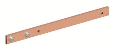 Striebel & John 2CPX041547R9999 ZXM1071 Cu-rail 40x10mm, L:548mm koperrail, gemonteerd Koperrail 850 A 1 stuk(s)
