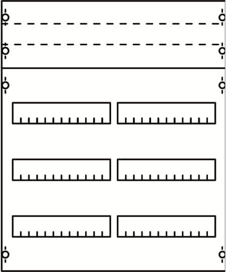 Striebel & John 2CPX037594R9999 2V0KA serieinbouwmodule serieafstand 125 mm, 4RE/BH0, 2FB Draagframemodule voor inbouwapparaatuur Aantal rijen 3 1 stuk(s)