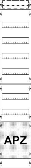 Striebel & John 2CPX037193R9999 1V50A2B V-veld BH5 1FB+APZ standaard Verdelingspaneel Aantal rijen 7 1 stuk(s)
