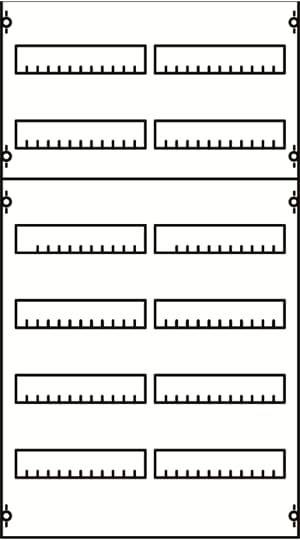 Striebel & John 2CPX037623R9999 2V2A serieinbouwmodule serieafstand 125 mm, 6RE/BH2, 2FB Draagframemodule voor inbouwapparaatuur Aantal rijen 6 1 stuk(s)