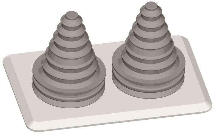 Striebel & John 2CPX010932R9999 TZ104 flens 2 kabeltules verpakkingseenheid 10 stuks Flens Kunststof 2-polig 1 stuk(s)
