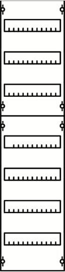 Striebel & John 2CPX037639R9999 1V3A serieinbouwmodule serieafstand 125 mm, 7RE/BH3, 1FB Draagframemodule voor inbouwapparaatuur Aantal rijen 7 1 stuk(s)