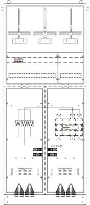 Striebel & John 2CPX032961R9999 KS4278 Distributiekast Opbouw (op muur) Aantal rijen: 3 Inhoud: 1 stuk(s)