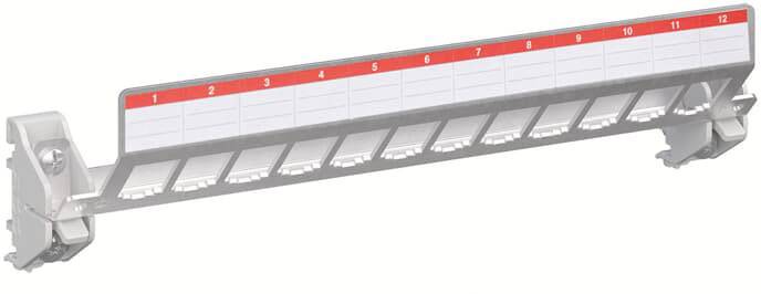 Striebel & John 2CPX031424R9999 ZE336 patchpaneel 12-voudig leeg, Keystone Patchpanel 1 stuk(s)