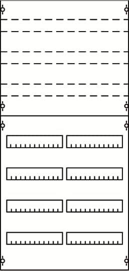 Striebel & John 2CPX037642R9999 2V3KA serieinbouwmodule serieafstand 125 mm, 7RE/BH3, 2FB Draagframemodule voor inbouwapparaatuur Aantal rijen 4 1 stuk(s)