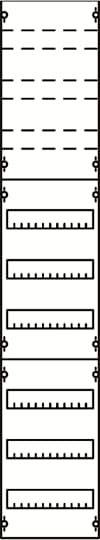 Striebel & John 2CPX037667R9999 1V5KA serieinbouwmodule serieafstand 125 mm, 9RE/BH5, 1FB Draagframemodule voor inbouwapparaatuur Aantal rijen 6 1 stuk(s)