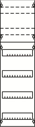 Striebel & John 2CPX077810R9999 1V2K-150 VERDEELDOOS 6RE / 1FB, BH2 Verdelingspaneel Aantal rijen 4 1 stuk(s)