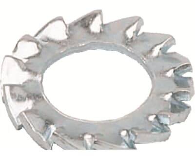 Striebel & John ZX280P10 2CPX062530R9999 Gekartelde schijven Binnendiameter: 10.5 mm M12 Staal Verzinkt 10 stuk(s)