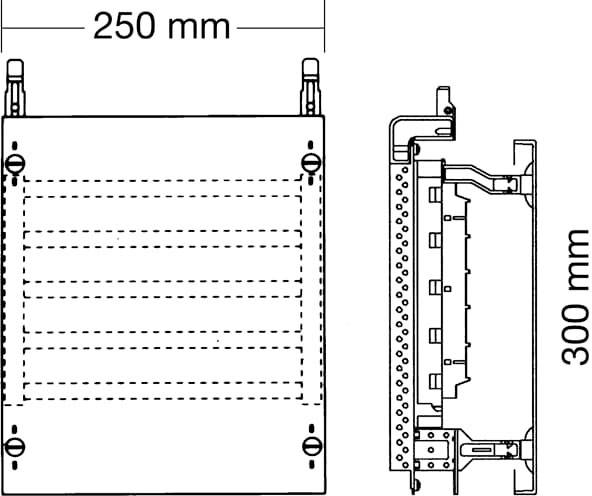 Striebel & John 2CPX037810R9999 ED61SA combi-set SS-systeem 2RE/BH000, 1FB Montageset Grijs 5-polig 250 A 1 stuk(s)