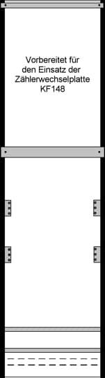 Striebel & John 2CPX037024R9999 2/8MWR1 montage-eenheid voor M+W VBEW-accessoires voor TriLine-kastserie Montage-eenheid Aantal rijen 12 Staal 1 stuk(s)