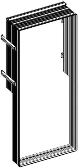 Striebel & John 2CPX037028R9999 RB38W1G aanraakbeveiliging voor 3/8MWR-accessoires voor TriLine-kastserie Contactbeveiliging Kunststof 1 stuk(s)
