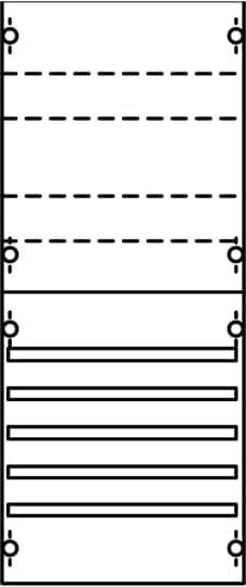 Striebel & John 2CPX037606R9999 1V02A verzamelrailmodule SS-systeem, klemmen, 4RE/BH0, 1 FB Verzamelrail module 1 stuk(s)
