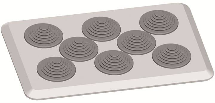 Striebel & John 2CPX010934R9999 TZ110 flens met 8 kabeltules voor diameter 13 tot 34 mm Flens Kunststof 1 stuk(s)