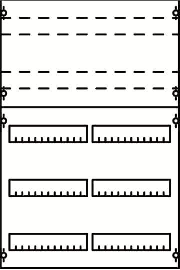 Striebel & John 2CPX077807R9999 2V1K-150 VERDEELDOOS 5RE / 2FB, BH1 Verdelingspaneel Aantal rijen 3 1 stuk(s)