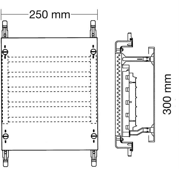 Striebel & John 2CPX037812R9999 ED71SA combi-set SS-systeem 2RE/BH000, 1FB Montageset 5-polig 250 A 1 stuk(s)