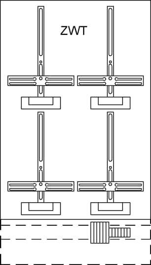 Striebel & John 2CPX038486R9999 KF424 meterwisselplaat met tellerkruis Tellerwisselplaat Grijs, Grijs-wit (RAL 7035) 1 stuk(s)