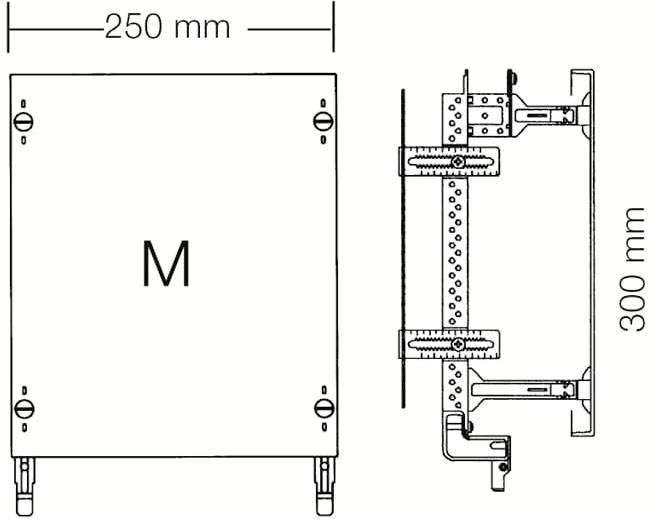 Striebel & John 2CPX037820R9999 ED61MA combi-set montageplaat 2RE/BH000, 1FB Montageset 1 stuk(s)