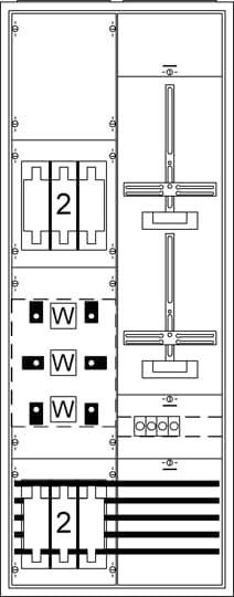 Striebel & John 2CPX032781R9999 KS4205 Groepenkast Aantal groepen: 0 Aantal rijen: 1 Inhoud: 1 stuk(s)