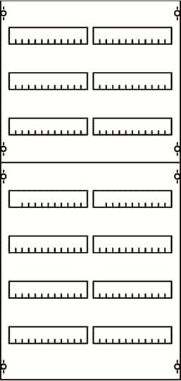 Striebel & John 2CPX037640R9999 2V3A serieinbouwmodule serieafstand 125 mm, 7RE/BH3, 2FB Draagframemodule voor inbouwapparaatuur Aantal rijen 7 1 stuk(s)