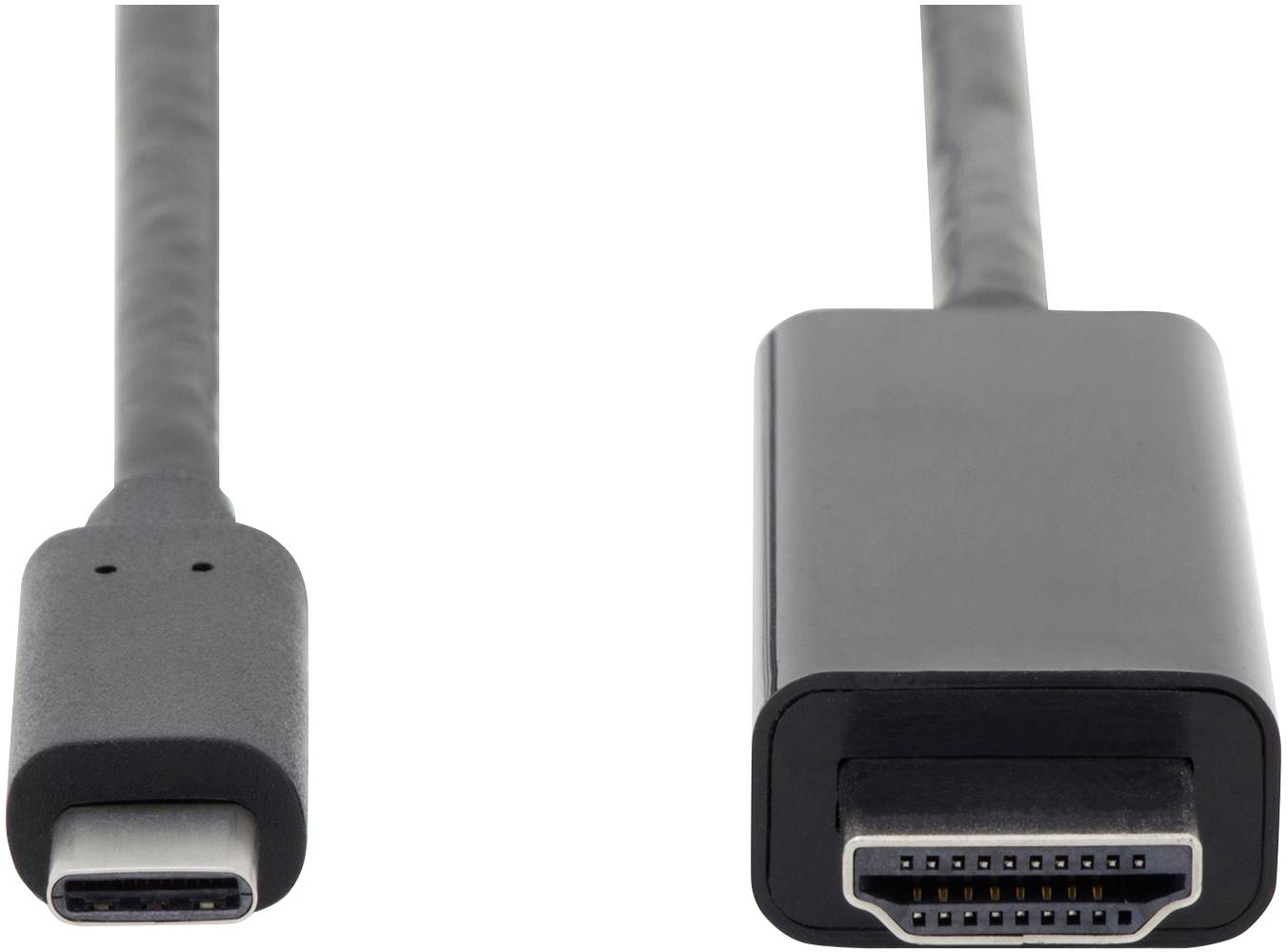 USB-C do HDMI kabel prikazuje povezivost između uređaja s USB-C priključkom i zaslona kompatibilnih s HDMI-jem.
