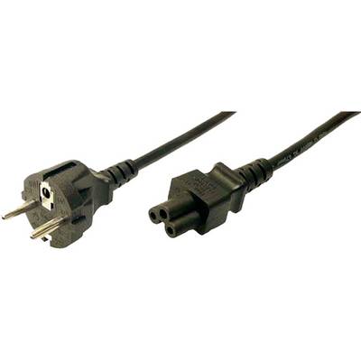 Mrežni kabel s Euro utikačem i tropolnim C5 utičnim priključkom, najčešće korišten za prijenosna računala i slične uređaje.