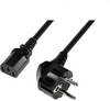LogiLink struja priključni kabel [1x kutni sigurnosni utikač - 1x muški konektor IEC, c13] 3.00 m crna