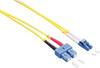 LogiLink FP0LS05 staklena vlakna svjetlovodi priključni kabel 5.00 m žuta 9/125 µ Singlemode OS2