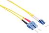 LogiLink FP0LS10 staklena vlakna svjetlovodi priključni kabel 10.00 m žuta 9/125 µ Singlemode OS2