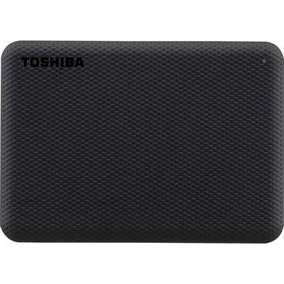 Vanjski tvrdi disk Toshiba s crnom, strukturiranom površinom.