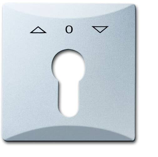 Busch-Jaeger poklopac prekidač na ključ, tipkalo na ključ za sve vremenske uvjete 44 (IP44) aluminij boja, bijeli aluminij (RAL 9006) 2CKA001710A3804 1 St.